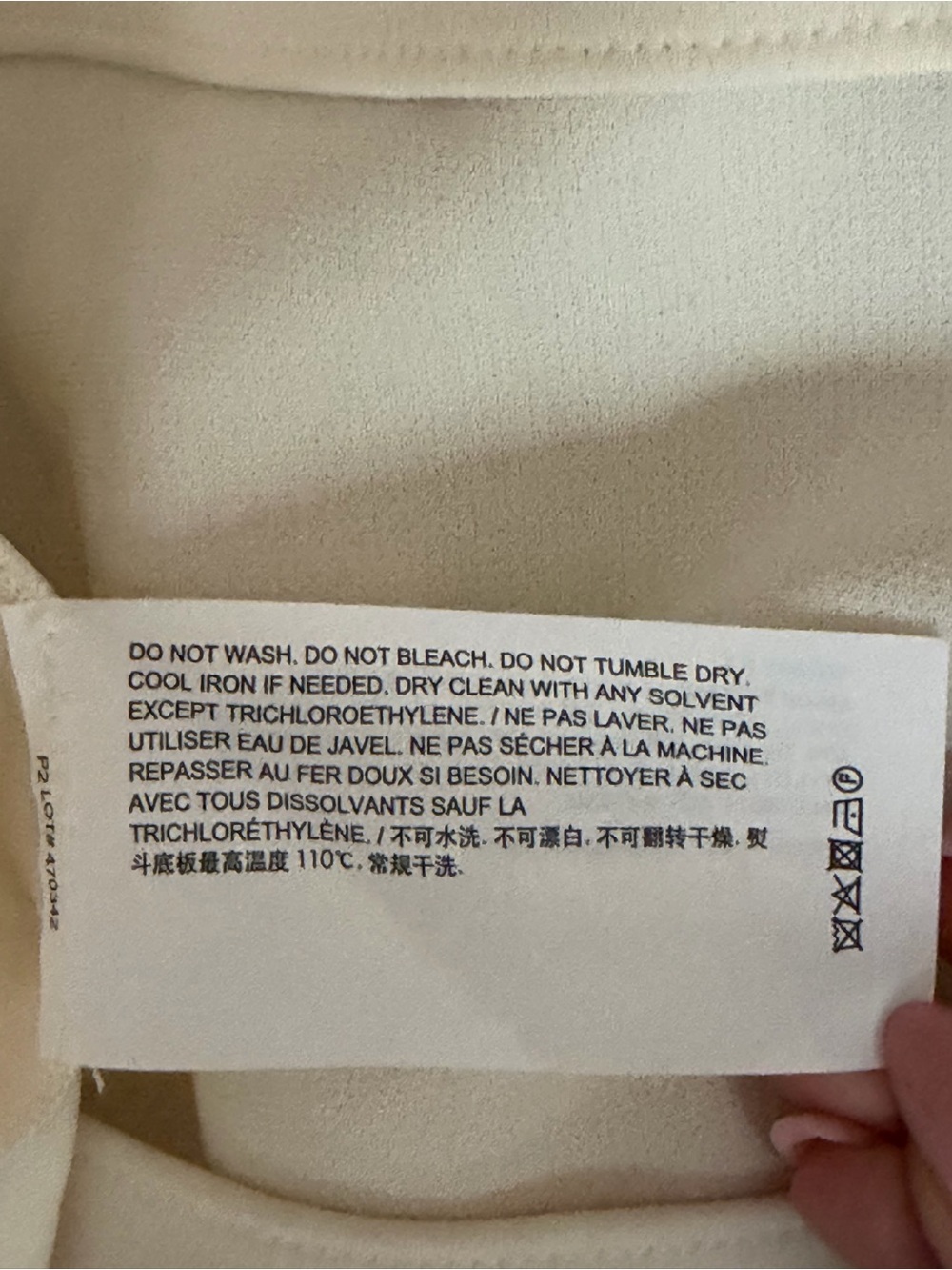 Never Worn Theory Ivory Mock Neck Top Size L - Picture 11 of 12
